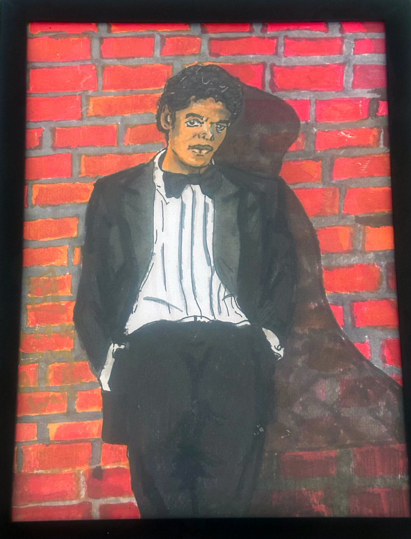 "LIVING OFF THE WALL" 9" x 12" - ORIGINAL ART + FRAMED