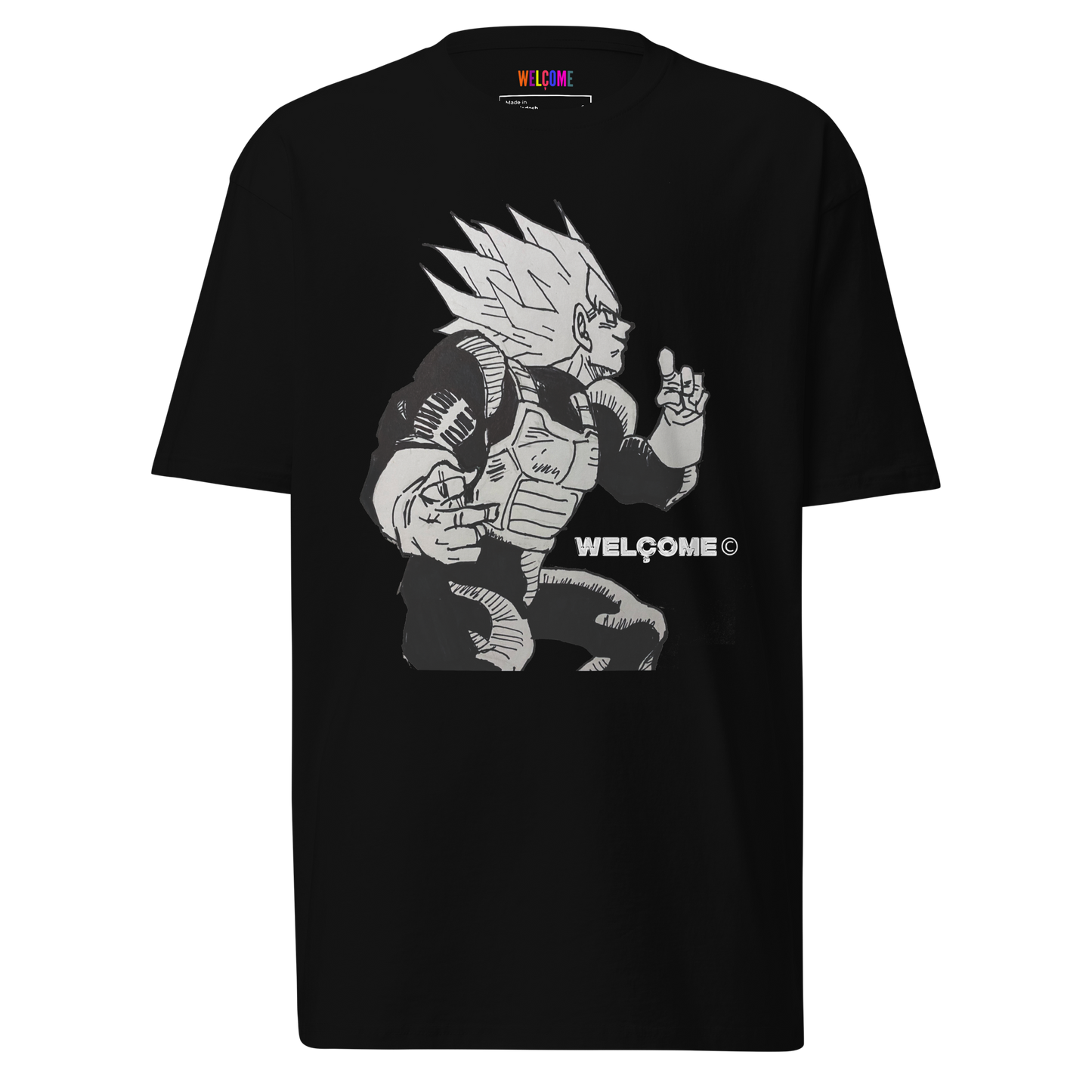 "SUPER MANGA V" (2015) - limited sketch tee by WELÇOME©: hand drawn graphics