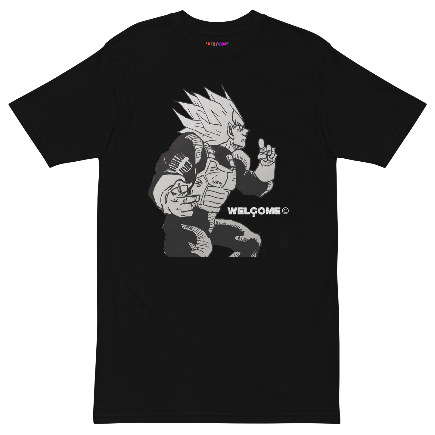 "SUPER MANGA V" (2015) - limited sketch tee by WELÇOME©: hand drawn graphics