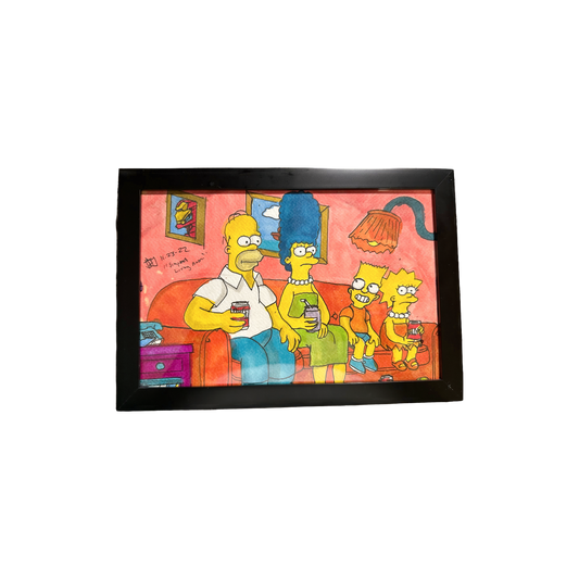 "SIMPSONS LIVING ROOM" - original art